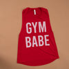 Gym Babe Red Tank